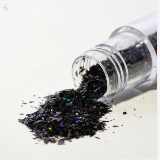 Magic Sparkles Glitterflak - Black Onyx - Image 3