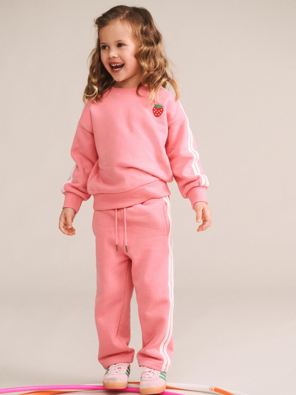 Side Stripe Trackpant - Flamingo - Image 4