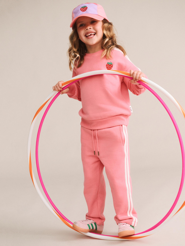 Side Stripe Trackpant - Flamingo - Image 5