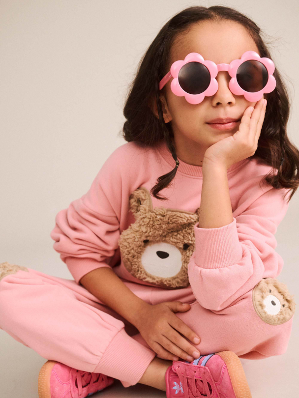 Furry Huxbear Sweatshirt - Vintage Pink - Image 4