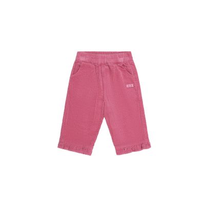 Berry Cord Frill Pant - Dusty Berry