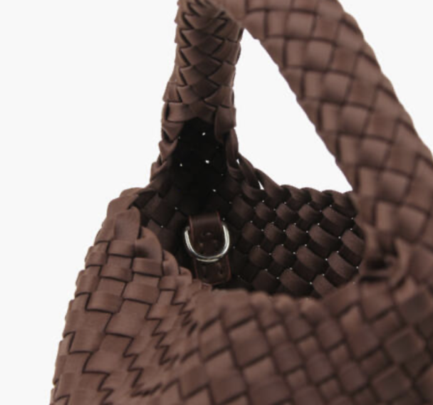 Annabel Neoprene Bucket Bag Small - Mørk Brun  - Image 3