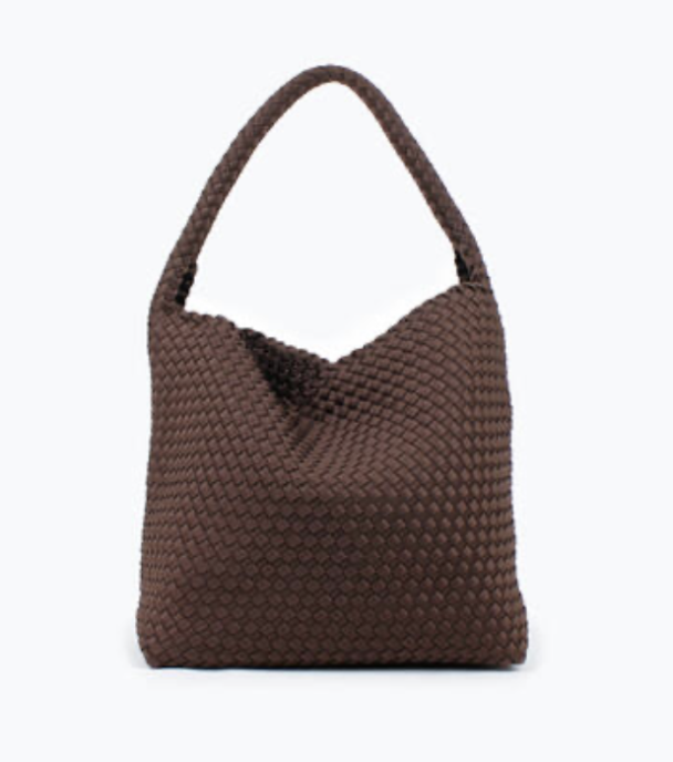 Annabel Neoprene Bucket Bag Large - Mørk Brun  - Image 1