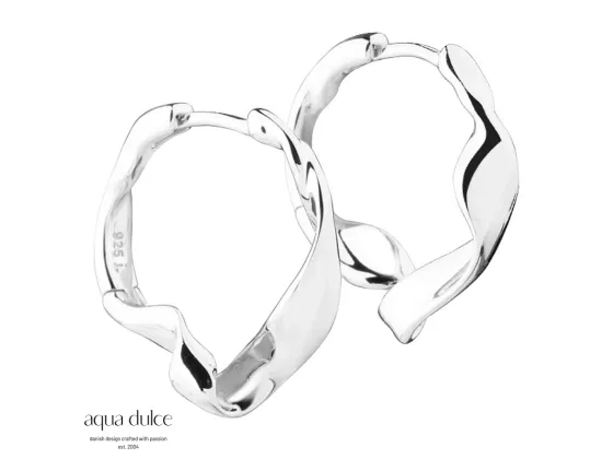 &Oslash;reringer - Liora Simple 22mm (S&oslash;lv)