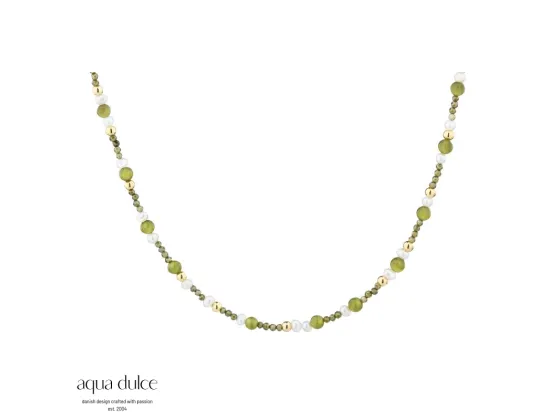 Halskjede - Aya Olive (Forgylt)
