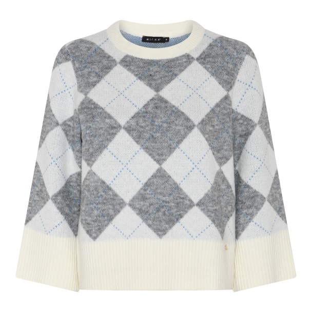 Genser Argyle Grå 183-152 - Image 2