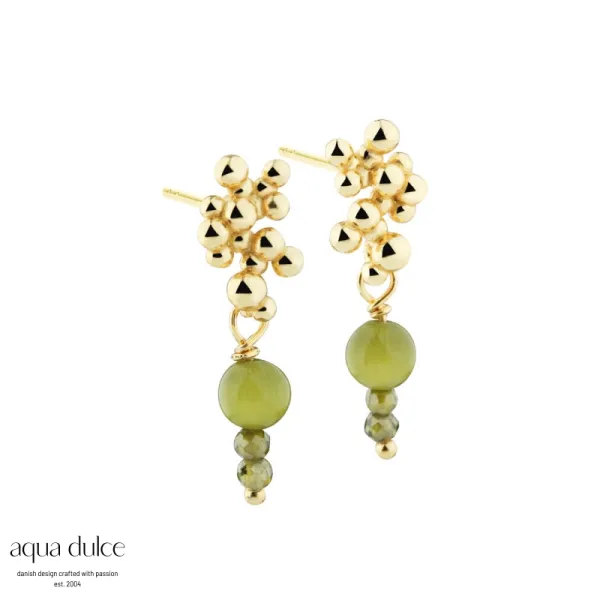 &Oslash;reheng - Aya Olive Stud (Forgylt)