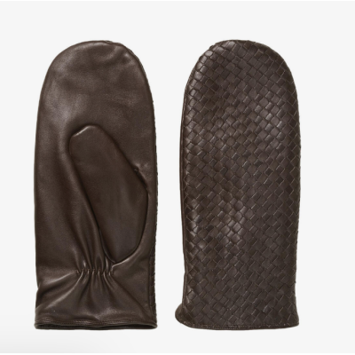 DAY Leather Braided Mittens