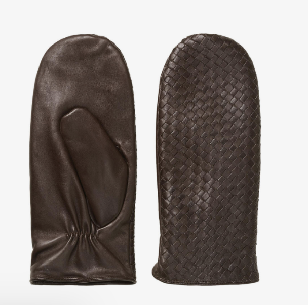DAY Leather Braided Mittens