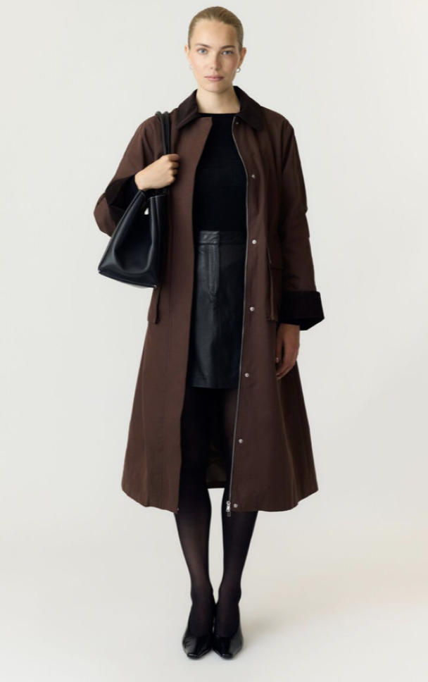 Anca Parka Coat - Coffee Bean  - Image 2