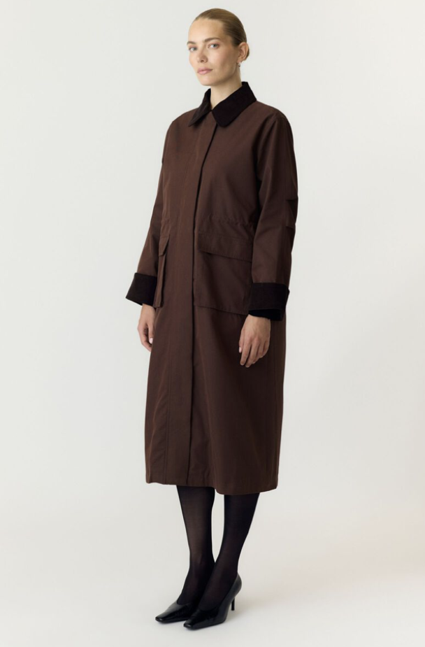 Anca Parka Coat - Coffee Bean  - Image 1