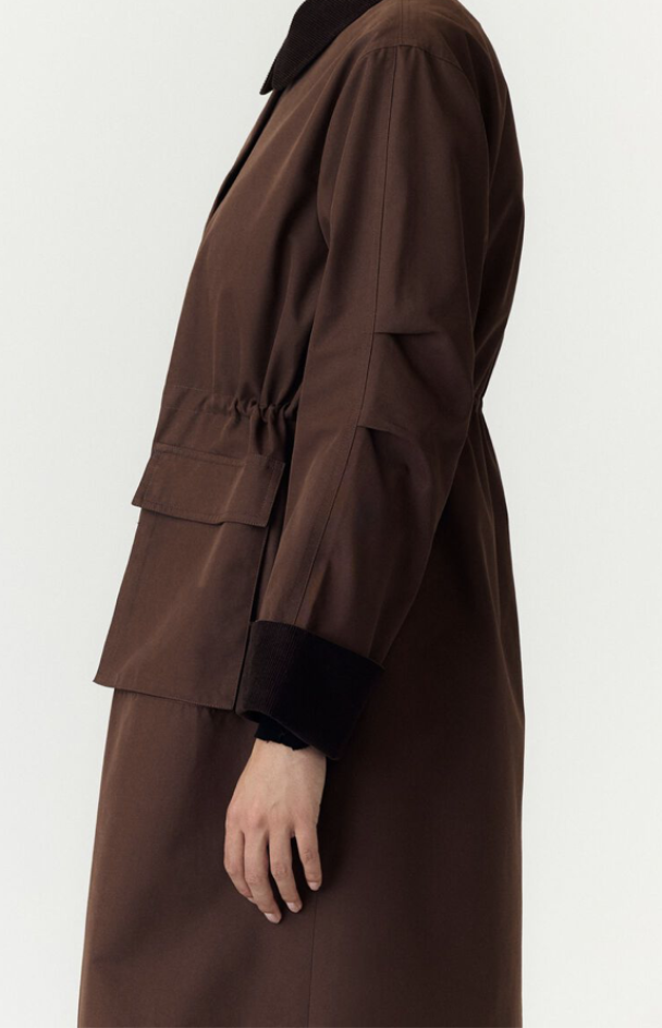 Anca Parka Coat - Coffee Bean  - Image 3