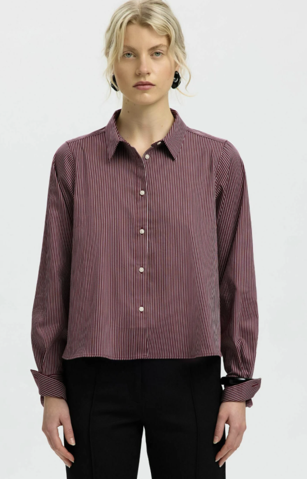Romie Relaxed Shirt - Tawny Port  - Image 1