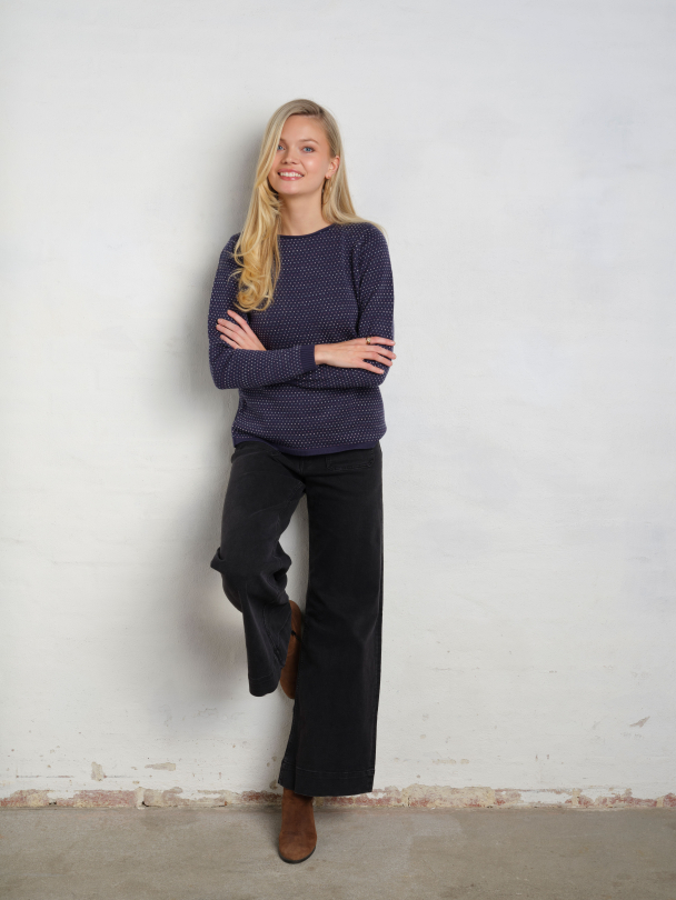 Genser Petite Jaquard 4432 Blå - Image 1