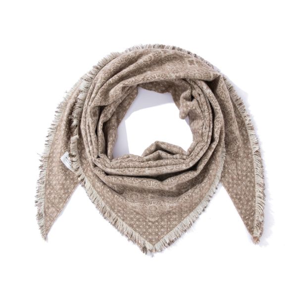 Tibet Rag Scarf Beige