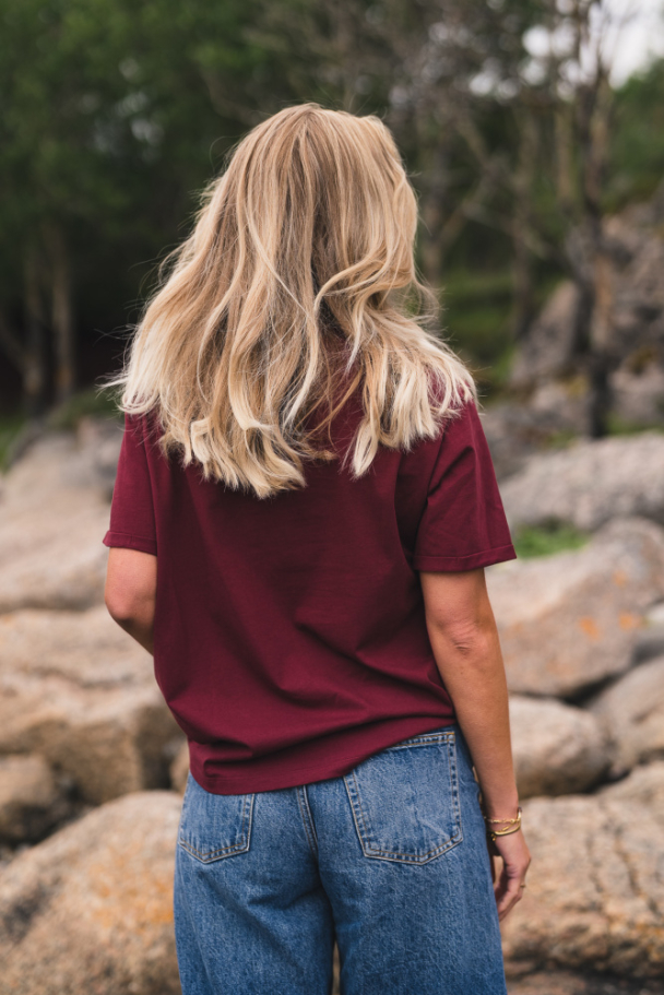 Linn Logo Tee - Choco T/M Rose  - Image 3
