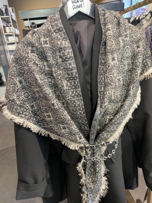 Tibet Rag Scarf Black