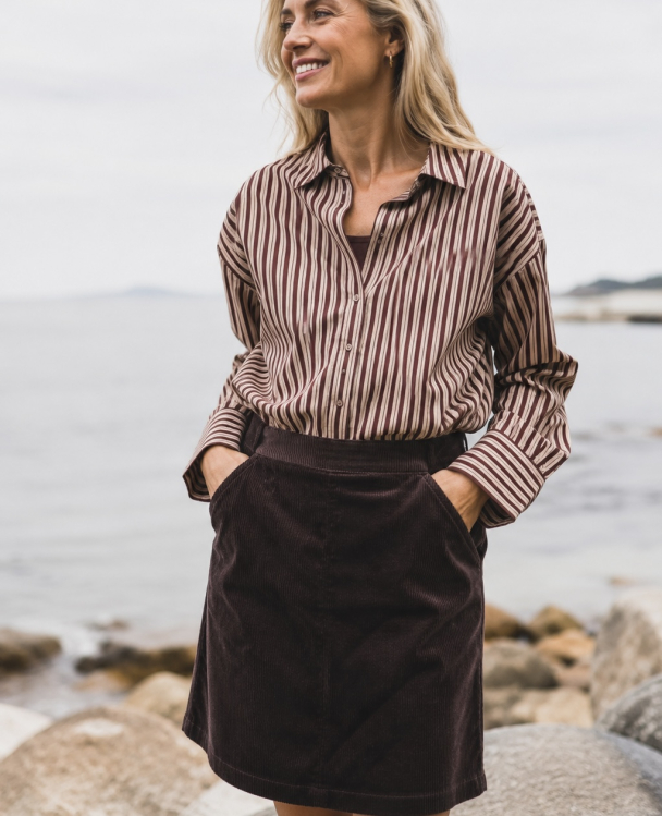 Ida Maja Shirt - M Rose/Choco T