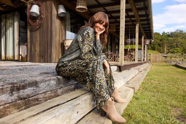 Orientique Valetta Dress Maxi Print 40257 - Image 3