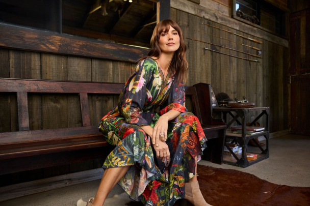 ORIENTIQUE Maguana Dress V Maxi Print 31077 - Image 1
