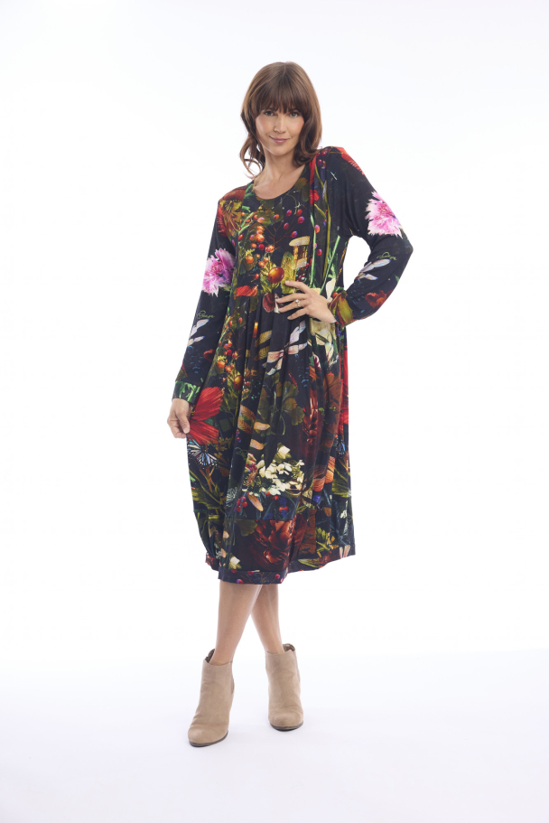 ORIENTIQUE Maguana Dress Bubble Print 31078 - Image 1