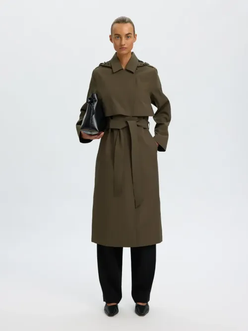 New Aline Tech Trenchcoat Grape
