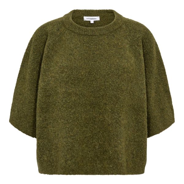 KailaCC SS Knit – Olivengrønn fra Co'Couture 
