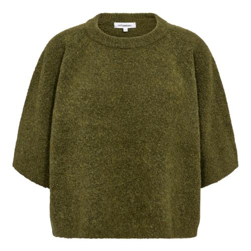KailaCC SS Knit – Olivengrønn fra Co'Couture 