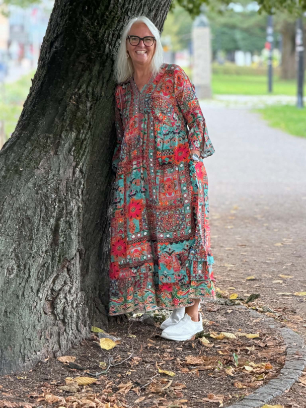 ORIENTIQUE Rabari Dress Maxi Print 91299 - Image 3
