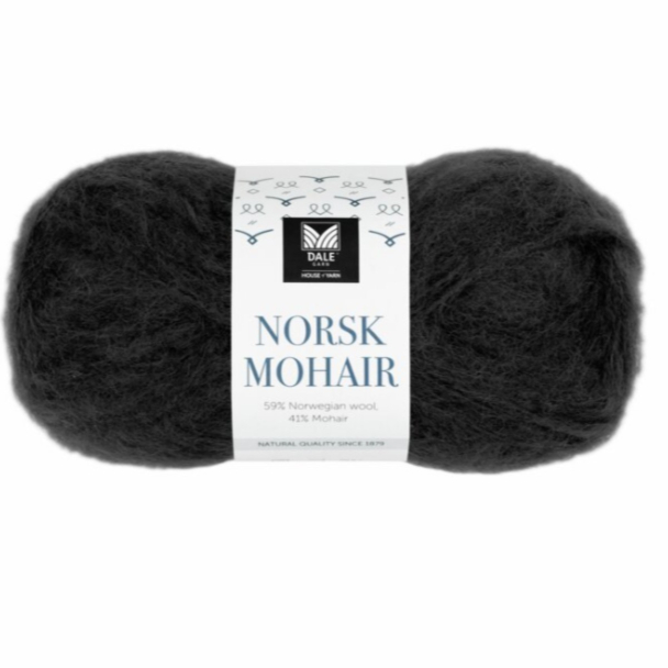 Norsk Mohair - 603 - Svart - Image 1