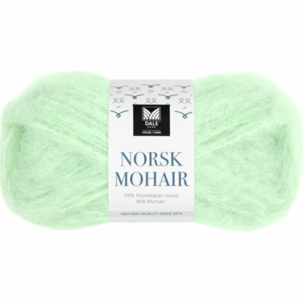 Norsk Mohair - 615 - Mintgrønn - Image 1