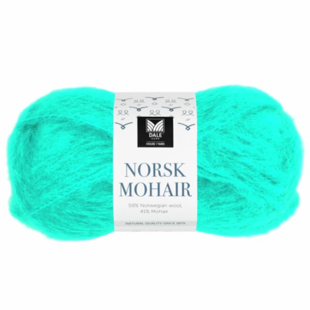 Norsk Mohair - 623 - Tropisk blå - Image 1