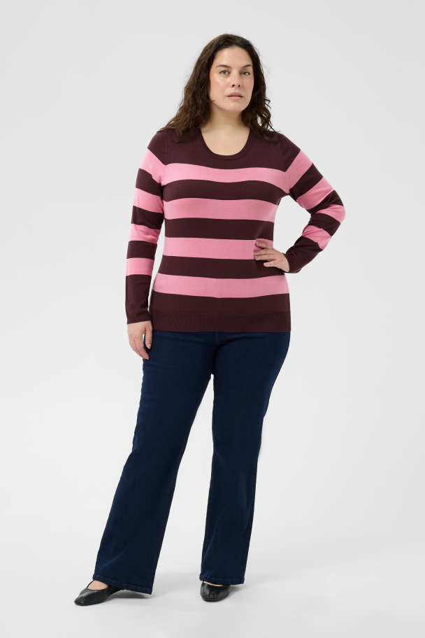 Kaffe Curve Lizzy stripet genser - Image 2