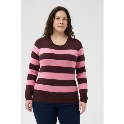 Kaffe Curve Lizzy stripet genser