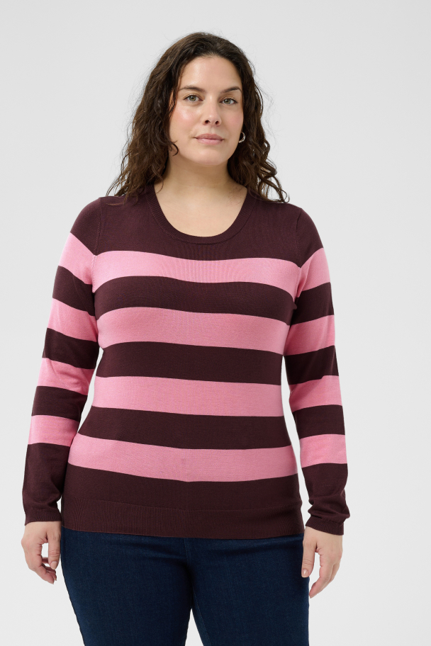 Kaffe Curve Lizzy stripet genser - Image 1