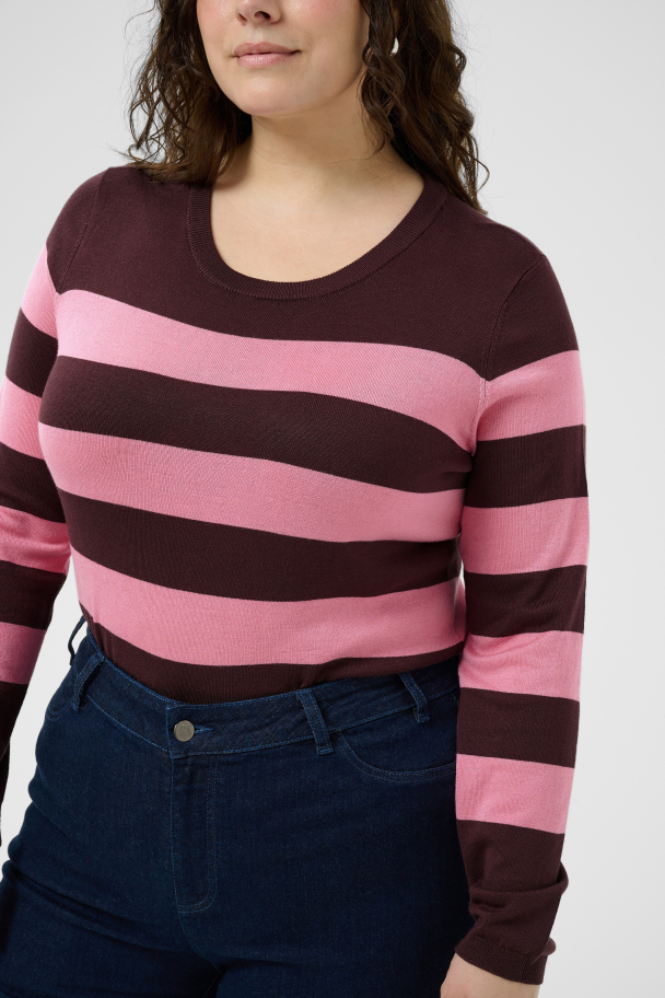 Kaffe Curve Lizzy stripet genser - Image 4