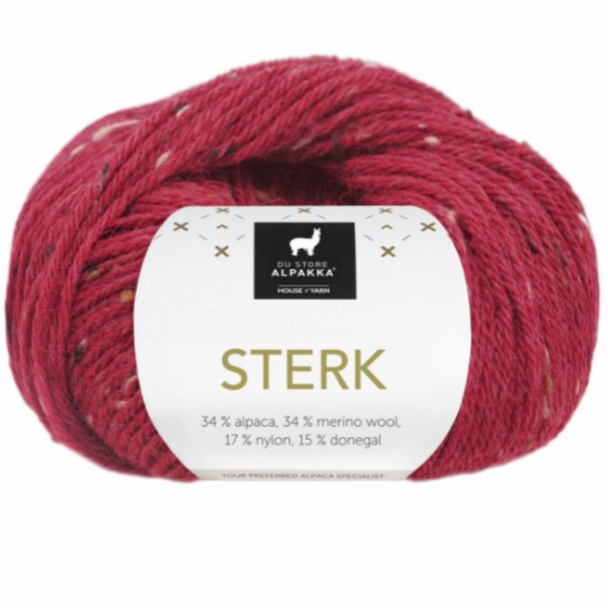 Sterk - 934 - Dyp Rød Tweed - Image 1