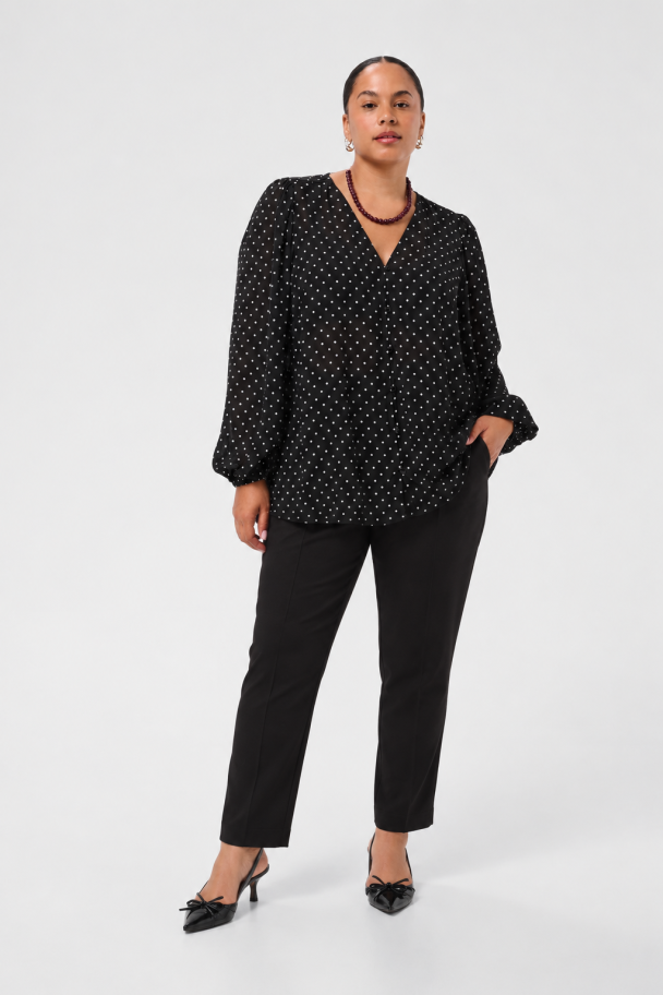 Kaffe Curve Minda prikkete bluse - Image 3