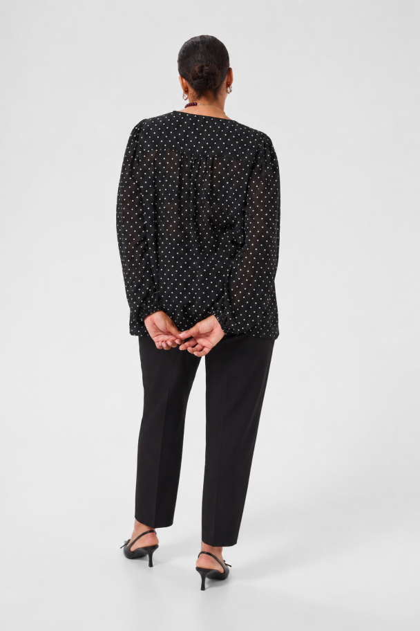 Kaffe Curve Minda prikkete bluse - Image 4