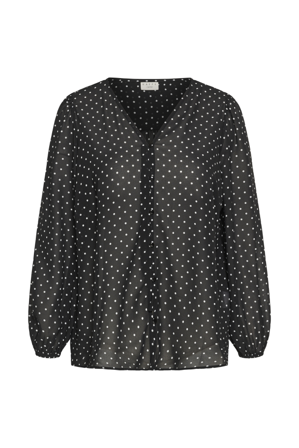 Kaffe Curve Minda prikkete bluse - Image 2