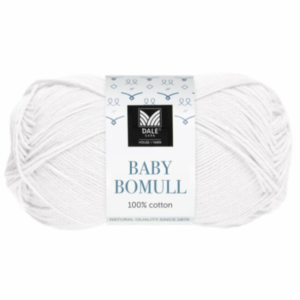 Baby Bomull - 501 - Hvit - Image 1