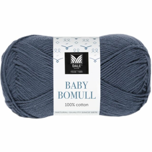 Baby Bomull - 509 - Mørk Gråblå - Image 1
