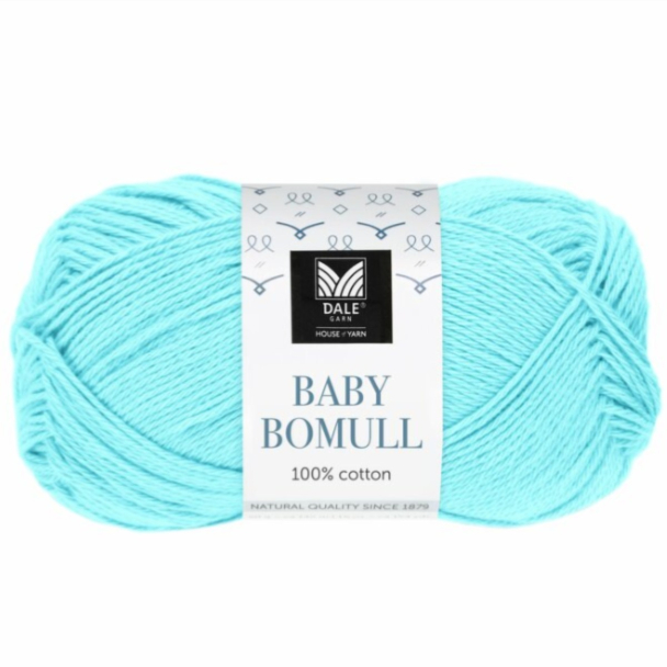 Baby Bomull - 516 - Karibisk Blå - Image 1