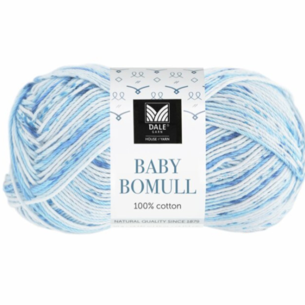 Baby Bomull - 522 - Blå Print - Image 1