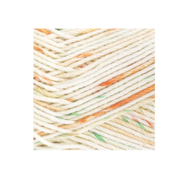 Baby Bomull - 523 - Oransje/Skarp Grønn Print - Image 2