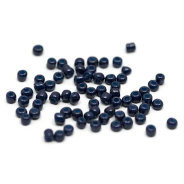 141 - Mørk Blå - Glassperle 3mm