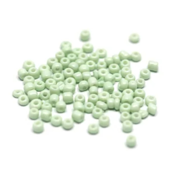 124 - Lys Grønn - Glassperle 3mm