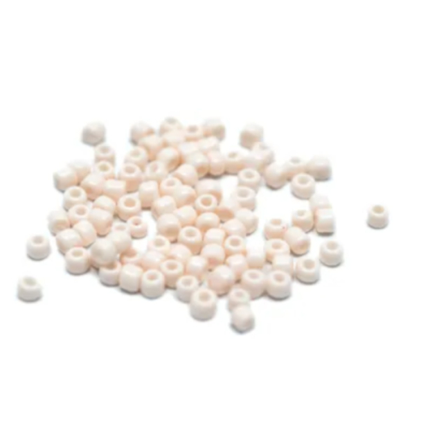 84 - Melkehvit - Glassperle 3mm