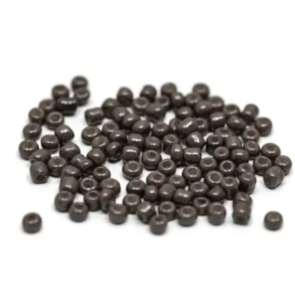 103 - Mørk Grå - Glassperle 3mm
