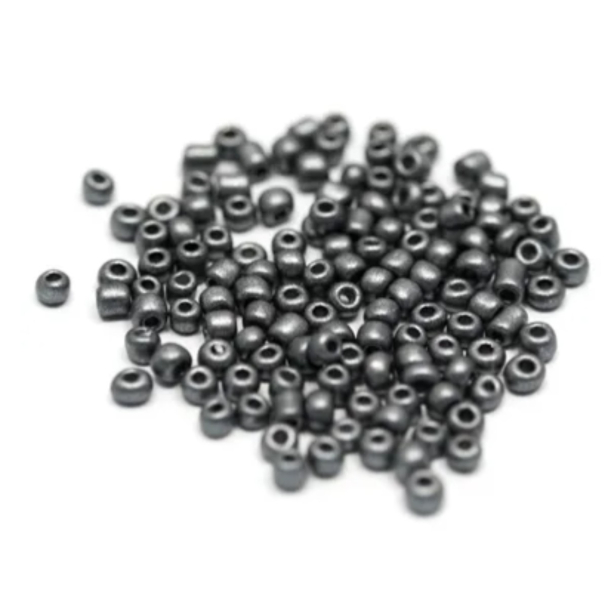 190 - Grå - Glassperle 3mm